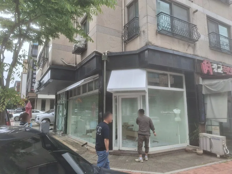 고정식 어닝 실제 시공 사례